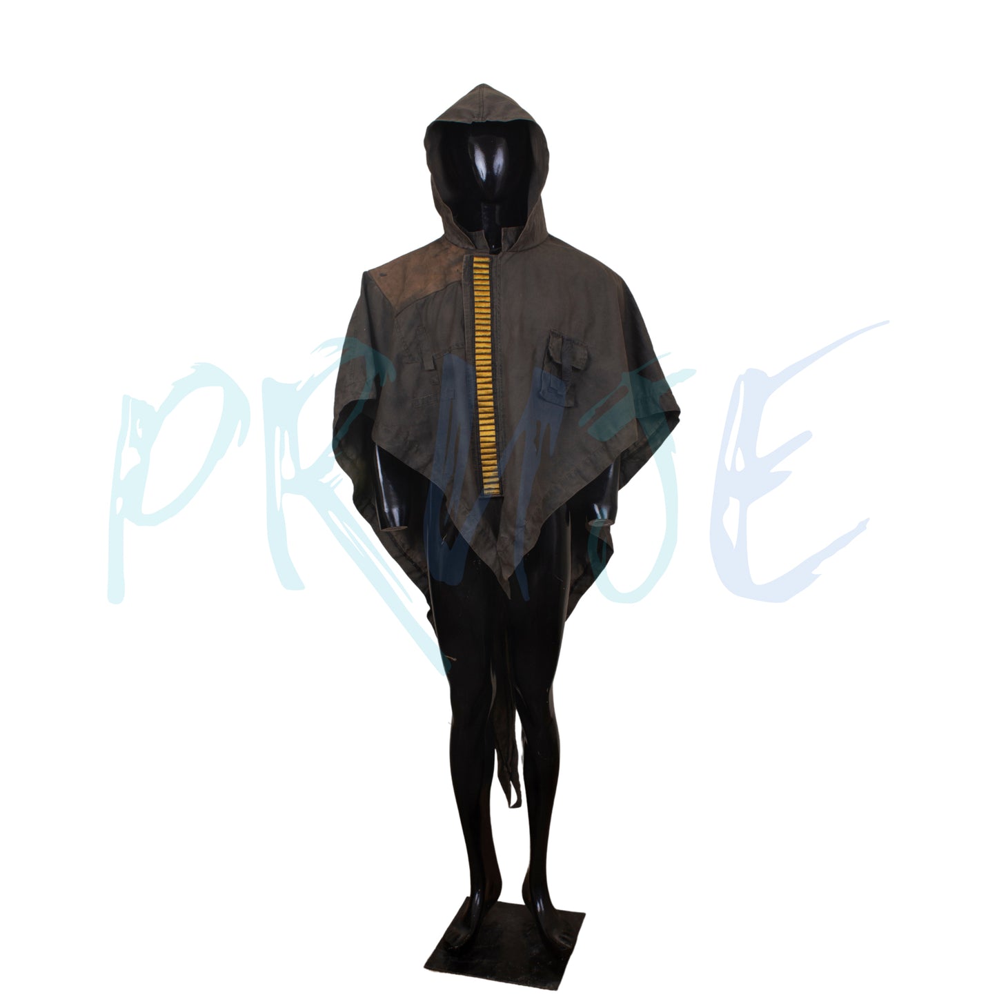 Inspired by SW Bounty Hunter, Hooded Cosplay Poncho Short Cape - PRUJE