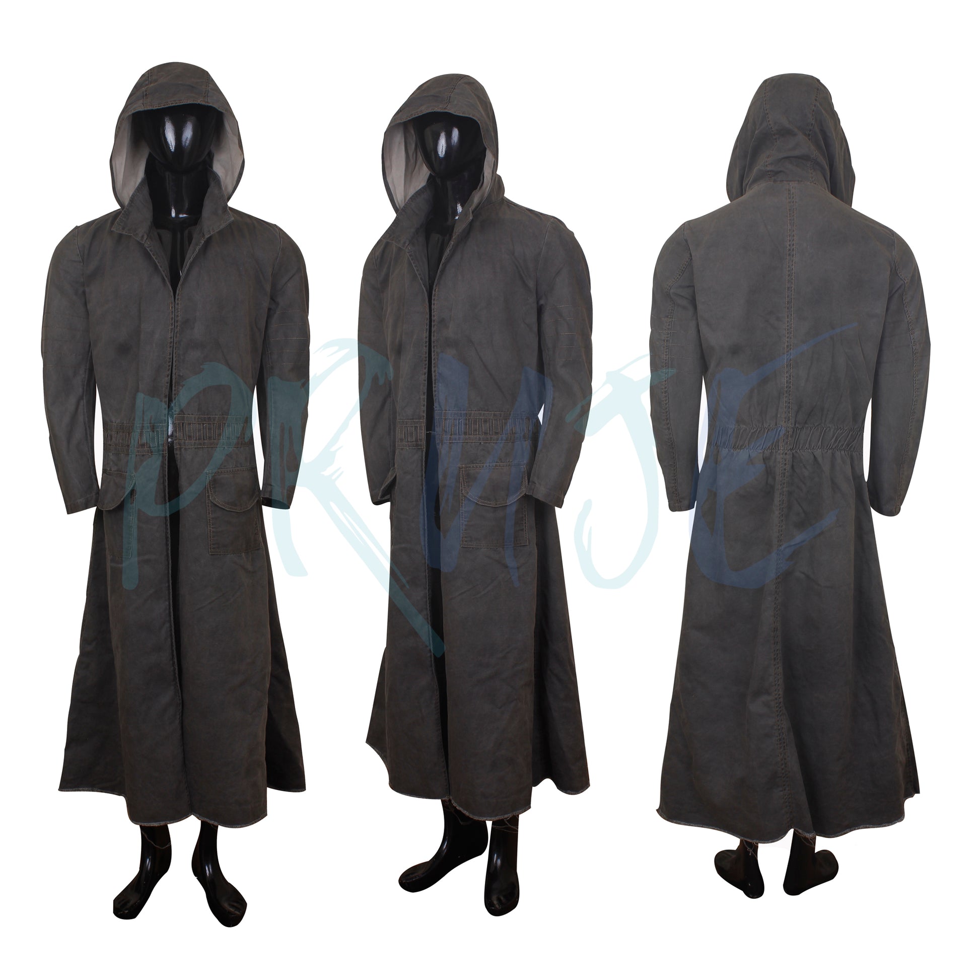 Inspired FO Trench Coat, Duster Costume, Post-Apocalyptic Cosplay Outerwear - PRUJE