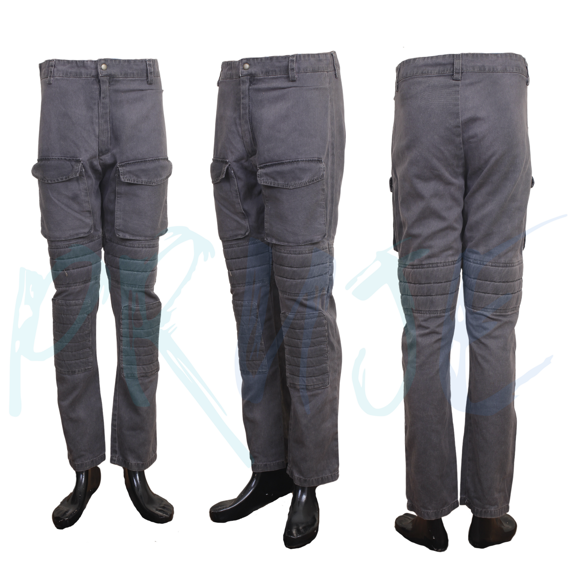 inspired by han solo Cargo Protective Pants Grey - PRUJE