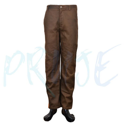 Inspired by Han Solo- SW Utility Pants | Custom Handmade Cosplay Pants-orange stripes pant - PRUJE