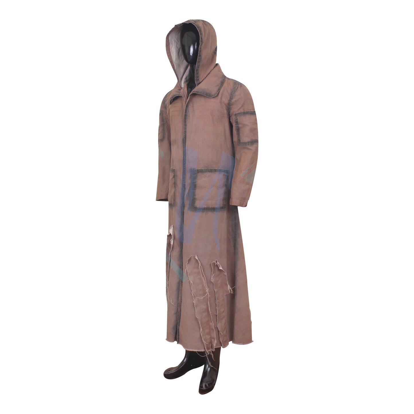 Inspired FO Trench Coat, Ghoul Cosplay, Post-Apocalyptic Cosplay with Split Ends - PRUJE