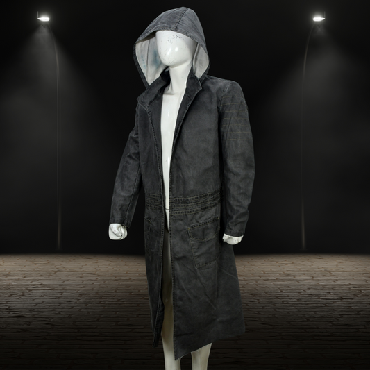 FO Distressed Trench Coat / Inspired Duster Ghost Costume Gift for loved one - PRUJE