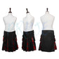 Handcrafted Black and Red Tartan Kilt with Utility Pockets Scottish Utility Kilt Hybrid Custom Made Premium Kilt For Men - PRUJE