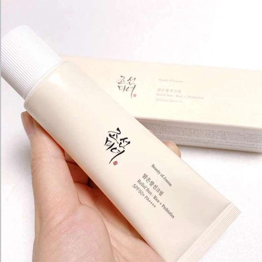 Beauty of Joseon Skin Care Rice Relief Sunscreen Anti Aging Gentle Sunscreen Makeup Primer Moisturizing Waterproof No-greasy - PRUJE