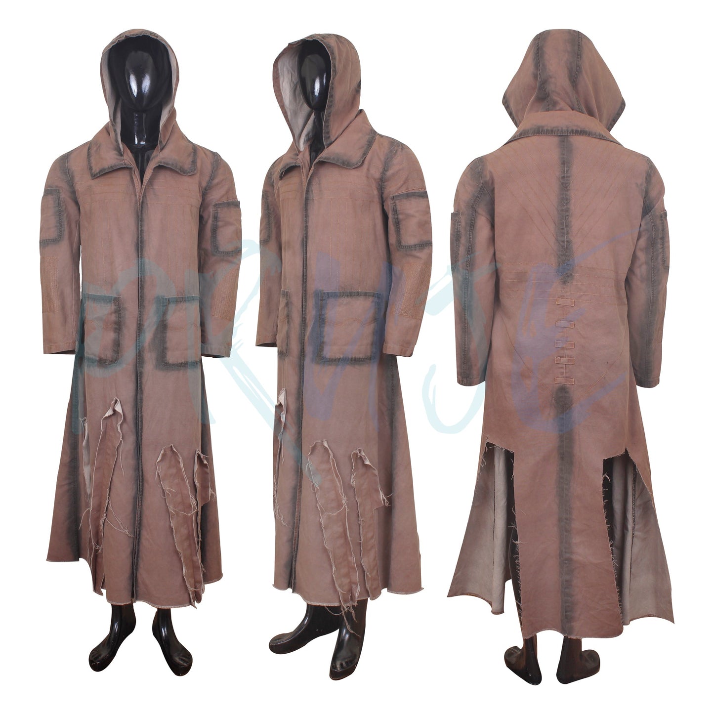 FO Inspired Trench coat - Ghoul Cosplay Outwear - Post Apocalyptic costume - PRUJE