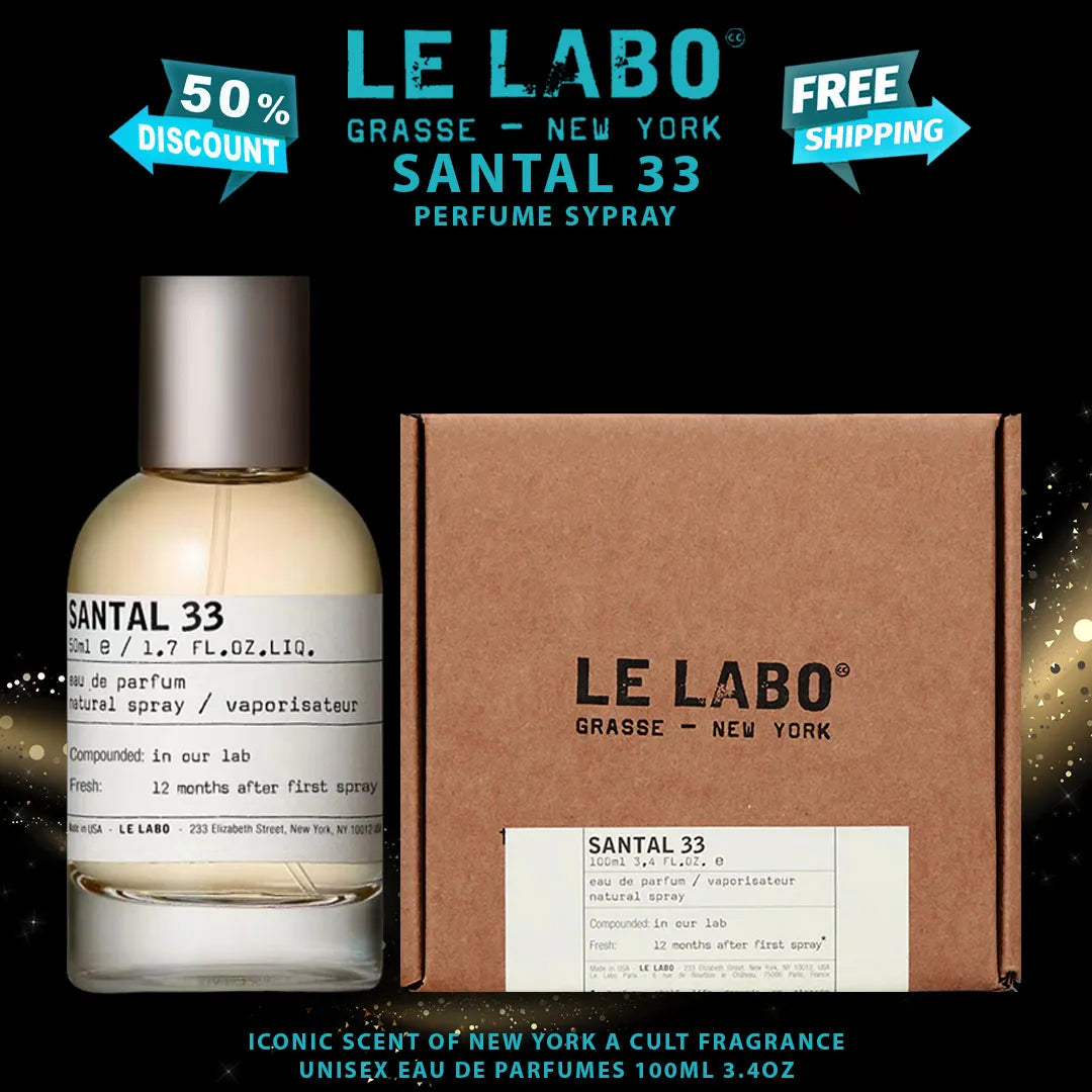 Le Labo Santal 33 Eau De Parfum 100ml | 50% de Descuento para MéxicoPremium Unisex con - PRUJE