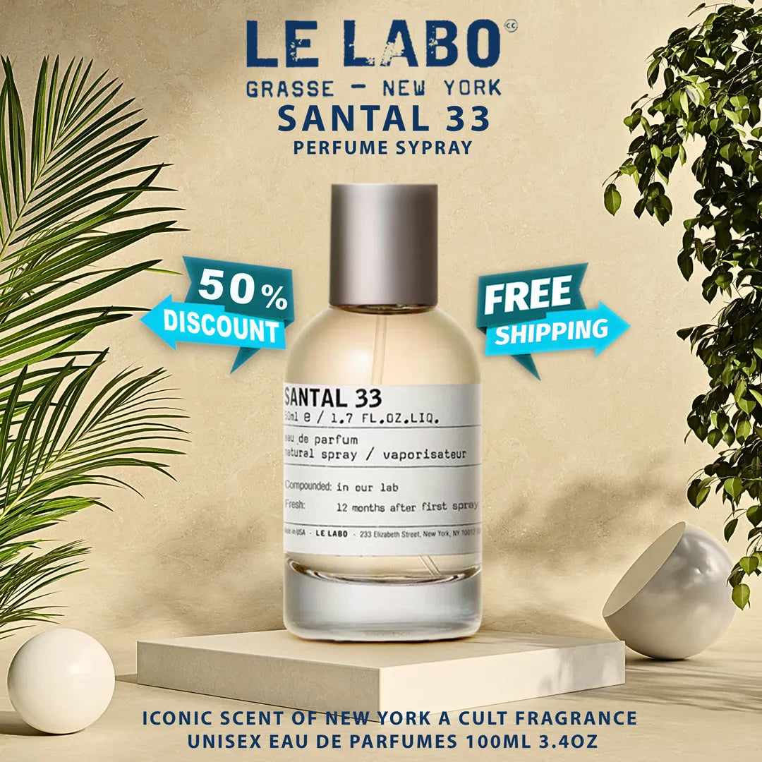 Le Labo Santal 33 Eau De Parfum 100ml | 50% de Descuento para MéxicoPremium Unisex con - PRUJE